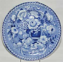 Unknown Maker, Flora Pattern Plate, ca. 1820