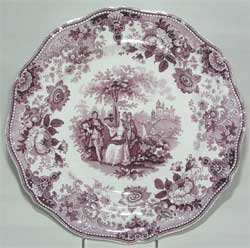 Davenport, Scotts Illustrations Series, Waverley Pattern Plate, ca. 1835