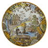 Chinoiserie High Bridge Plate