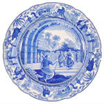 "Ancient Bath at Cacamo" Plate