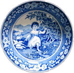 "Girl with Calf" Plate
