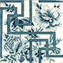 BLOSSOMS AND BUDS BEHIND A GRILL Tile
